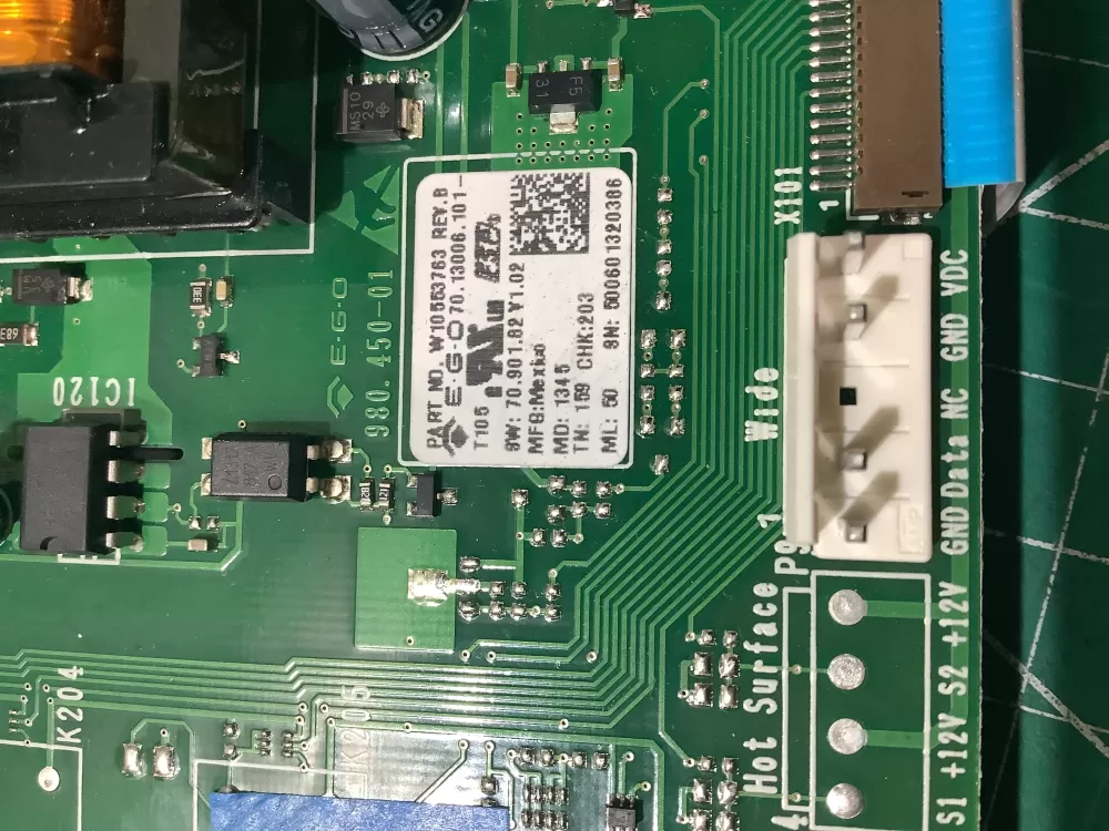 Whirlpool induction cooktop control board W10553763 AZ195403 | AR1257