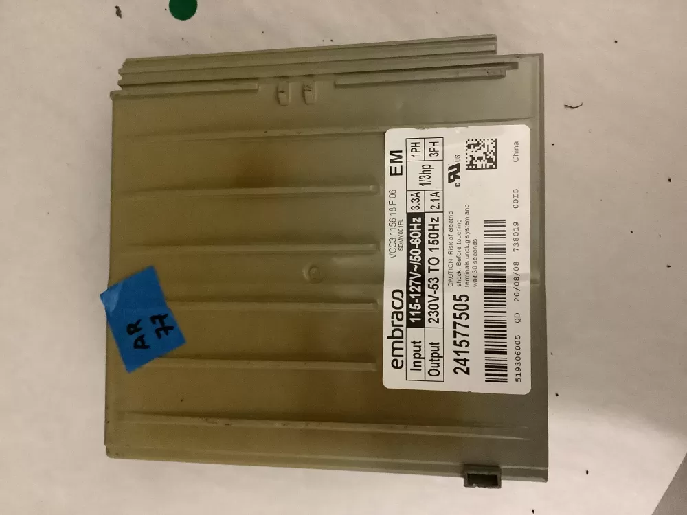 Refrigerator Inverter Board VCC3 1156 QA F 06 241577505 AZ197396 | AR77