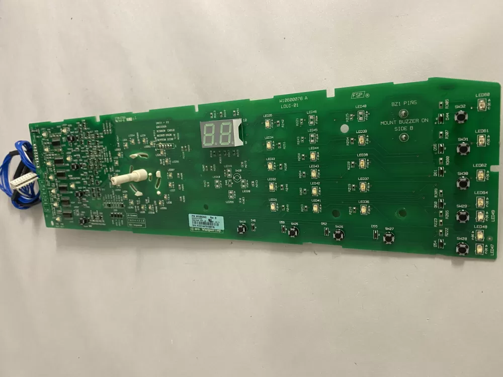 Whirlpool  Kenmore W10583043 WPW10578751 AP6023176  W10578751 PS11756517 Washer Control Board Interface