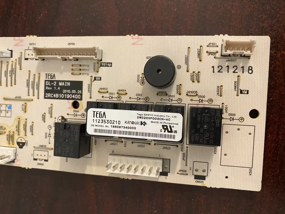 GE 165D9734G003 Dishwasher Control Board