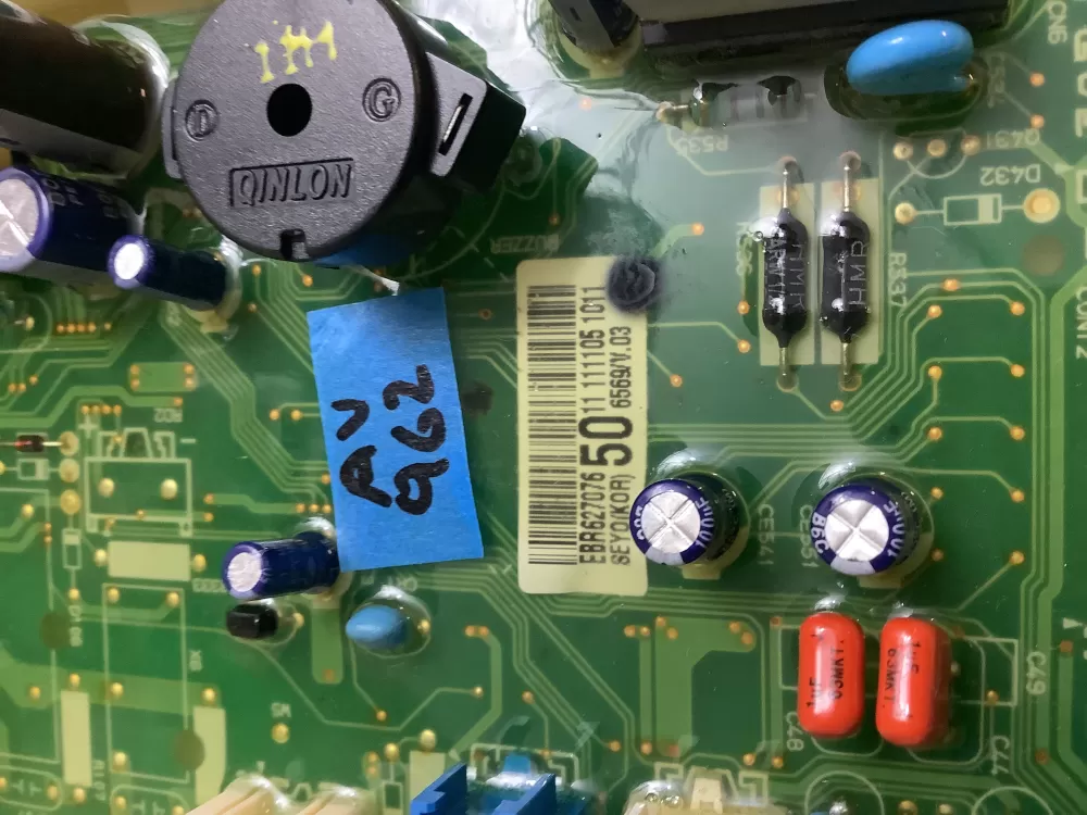 LG EBR62707650 CSP30102702 PS16223357 Dryer Control Board AZ215751 | ARV962