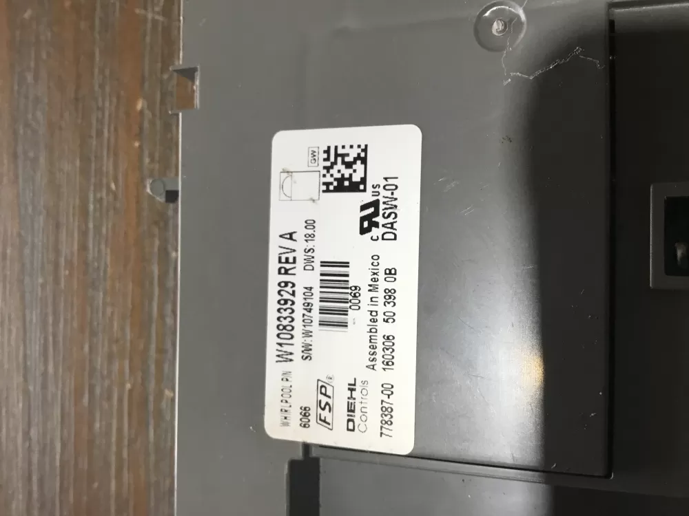 Kenmore W10732785 W10746422 Dishwasher Control Board AZ52118 | NR1871