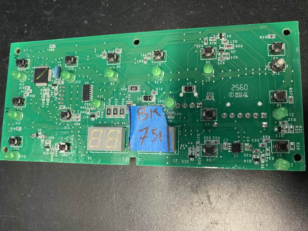 GE 200D7355G049 WR55X10779 Refrigerator Dispenser Control Board AZ18742 | BK751