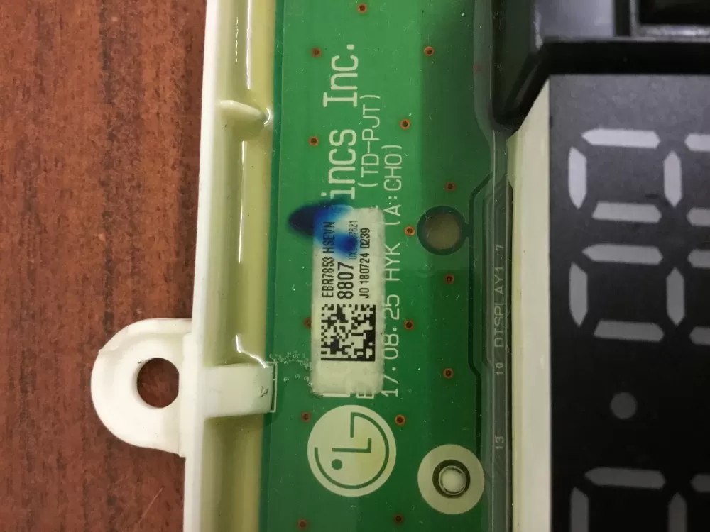 LG Agl75452910 Ebr81634305 Washer Control Board Panel AZ33302 | NRV365