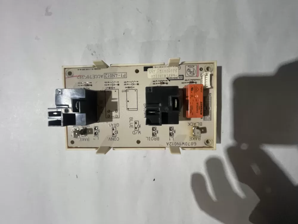 LG 6870W1N012A Oven Relay Control Board