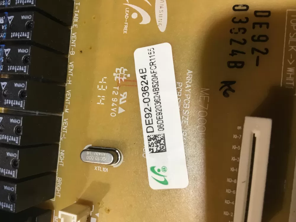 Samsung DE92 03624E Microwave Control Board Panel AZ52518 | NR1839