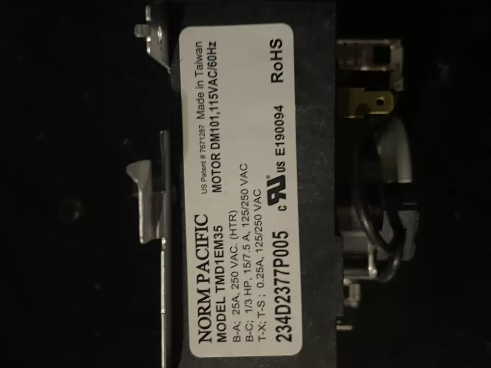 Hotpoint General Electric WE04X25280 Dryer Timer AZ38161 | Wm501