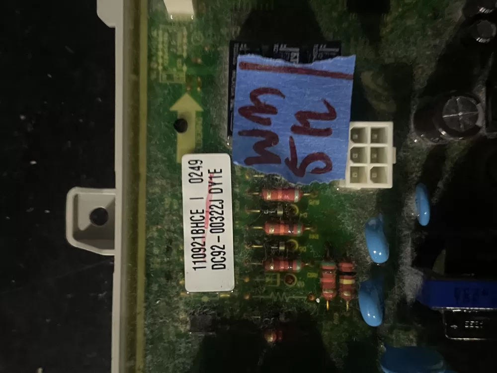 Samsung DC92 00322J Dryer Control Board AZ38301 | Wm512