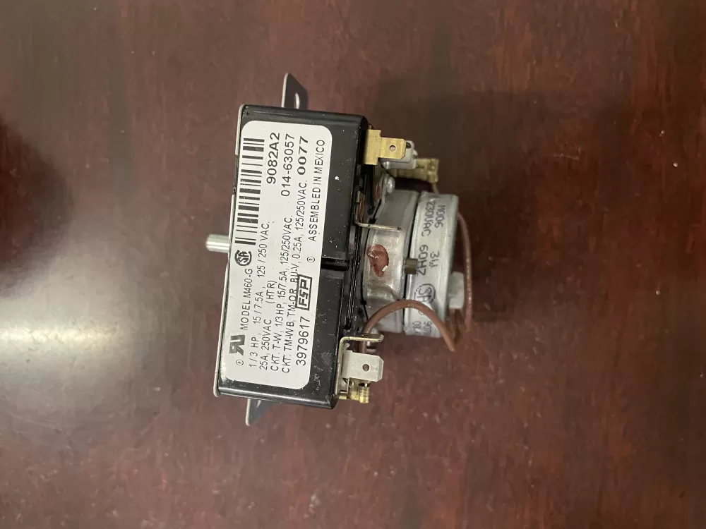 Whirlpool  Kenmore  Maytag  Roper  Amana  Inglis  Admiral WP3979617  AP6009055  3979617  8299782  921240  PS11742197 Dryer Timer