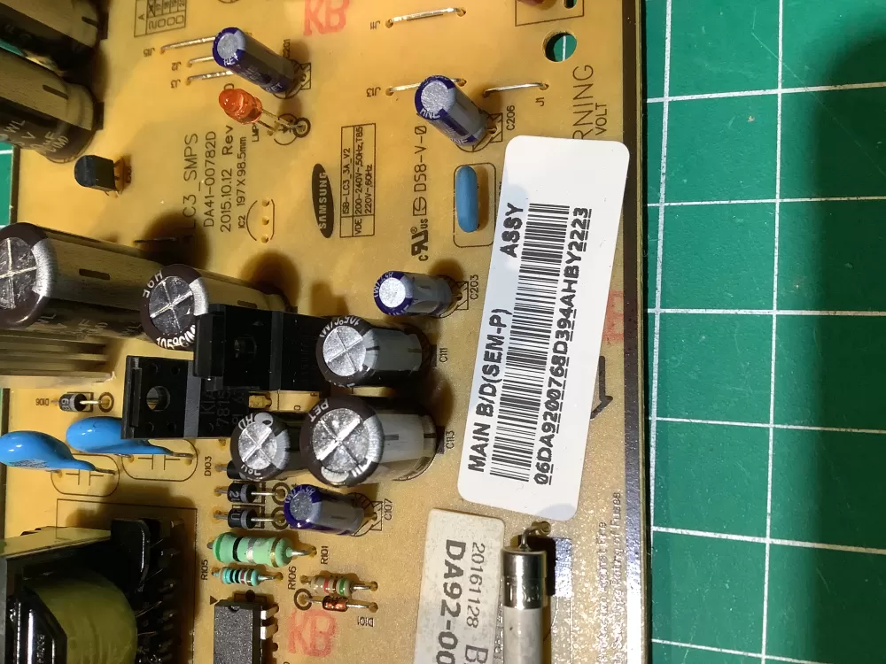 Samsung DA92 00768D Refrigerator Control Board Inverter AZ130900 | NR2336