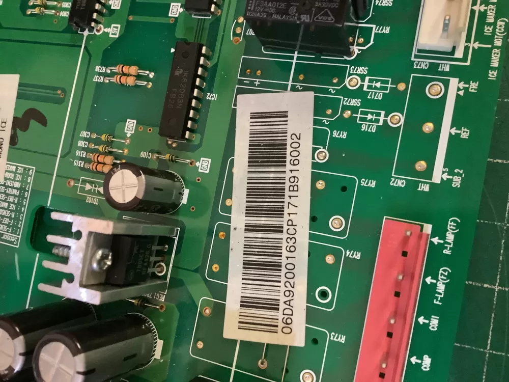 Samsung DA92-00163C Refrigerator Control Board AZ194576 | NR592