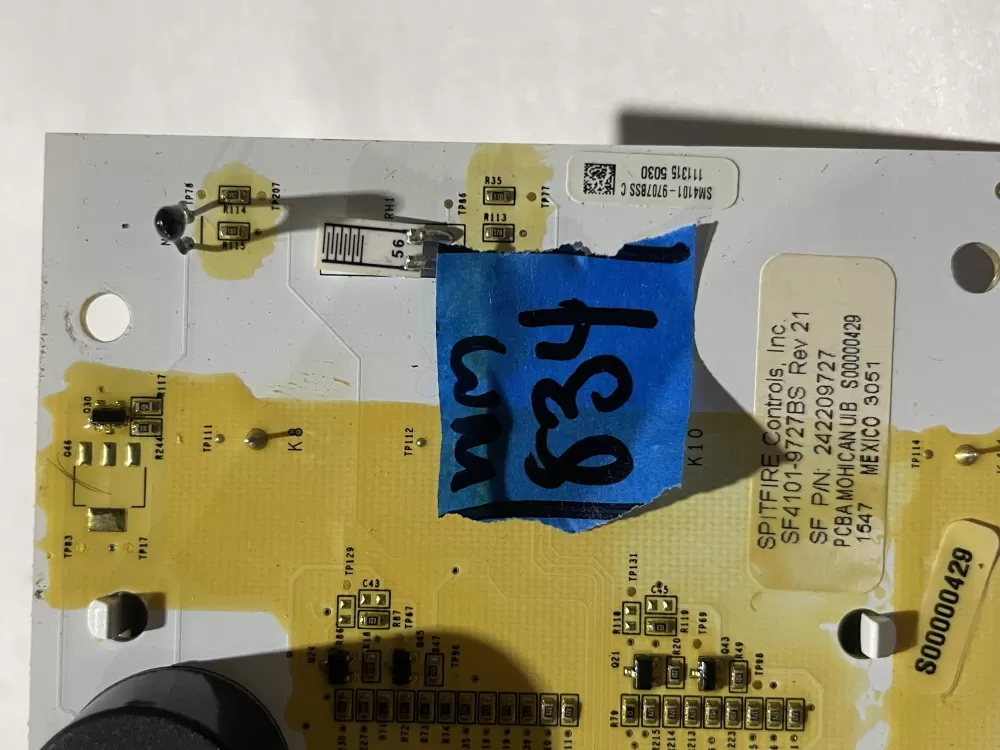 Electrolux 242209727 Refrigerator UI Display Control Board AZ189263 | Wm834