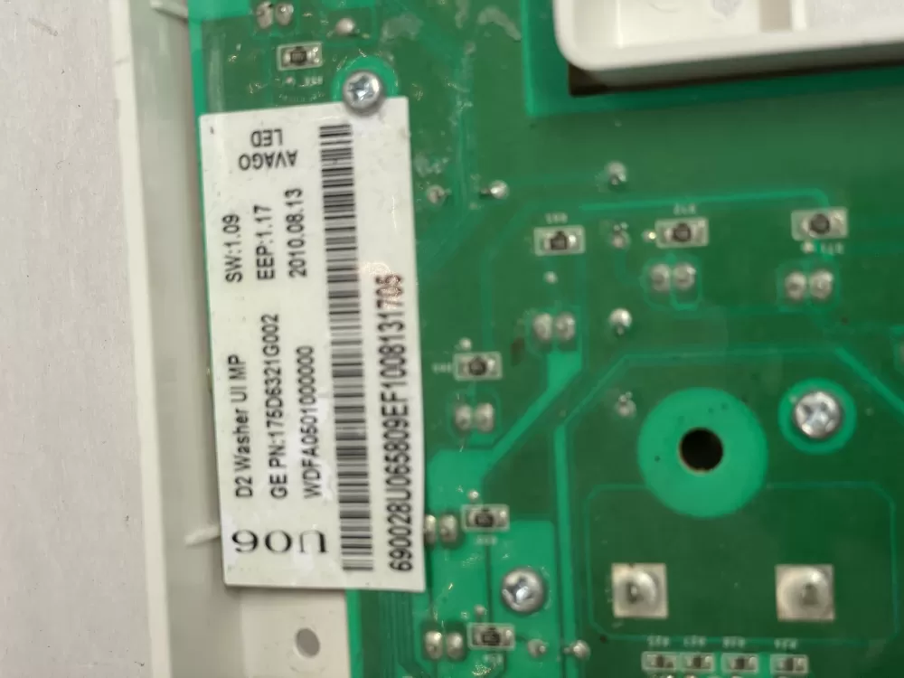 GE 175D6321G002 WDFA0501000000 WH12X10485 Washer Control AZ203717 | KMV585