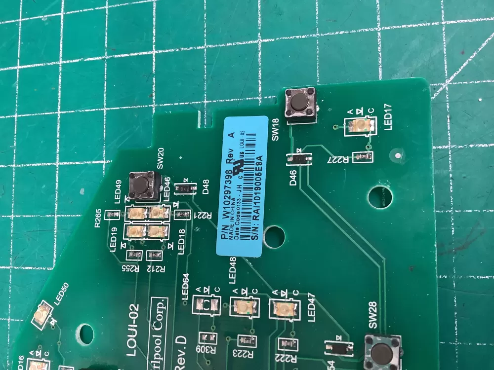 W10297398 Whirlpool Washer Board - Control