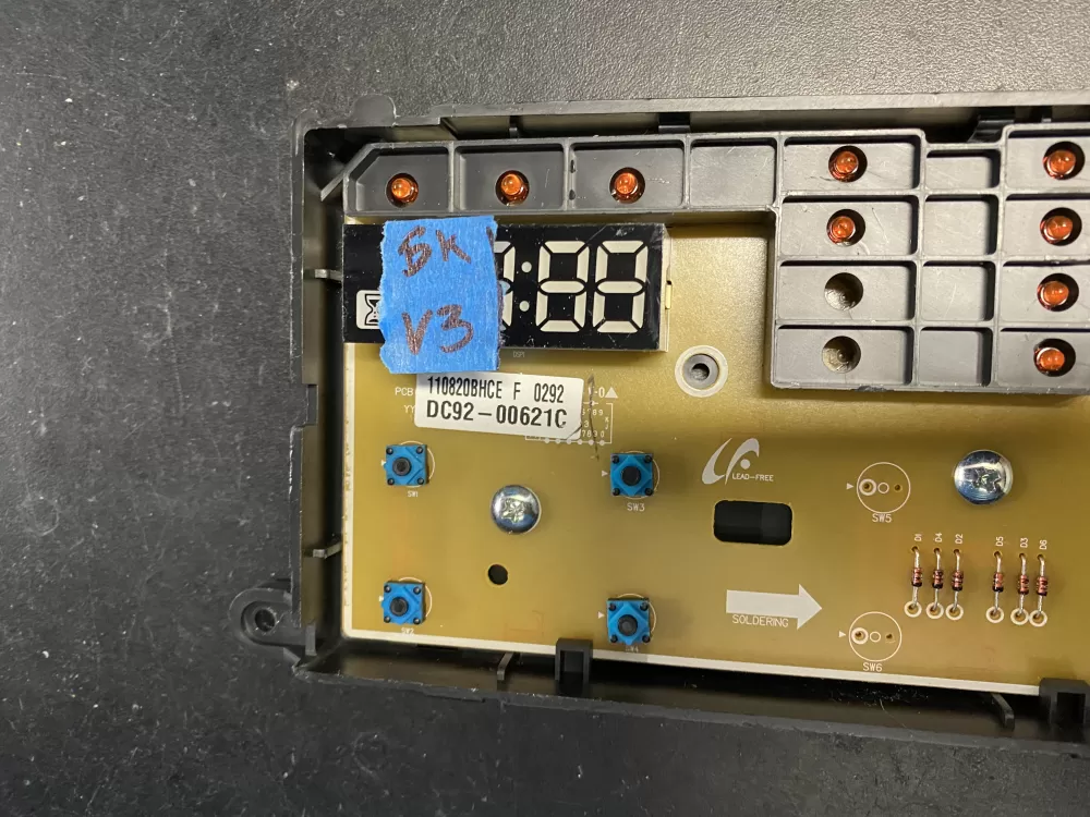 Samsung Dc92 00621c 00619d 00322e Dryer Control Board AZ21380 | BKV3