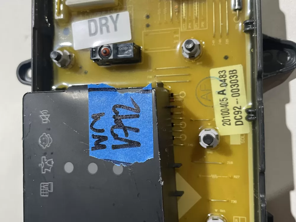 DC92-00303B Samsung Washer Interface Control Board AZ185896 | Wmv792