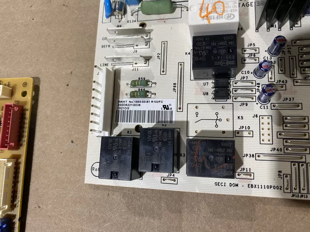 GE EBX1110P002 200D6221G036 Refrigerator Control Board AZ88348 | BK1021
