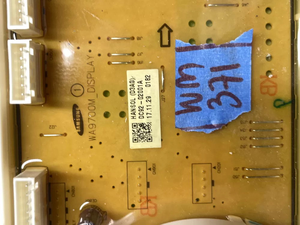 Samsung DC92 02001A AP6243666 DC92 02005A Washer Control Board AZ36191 | Wm371
