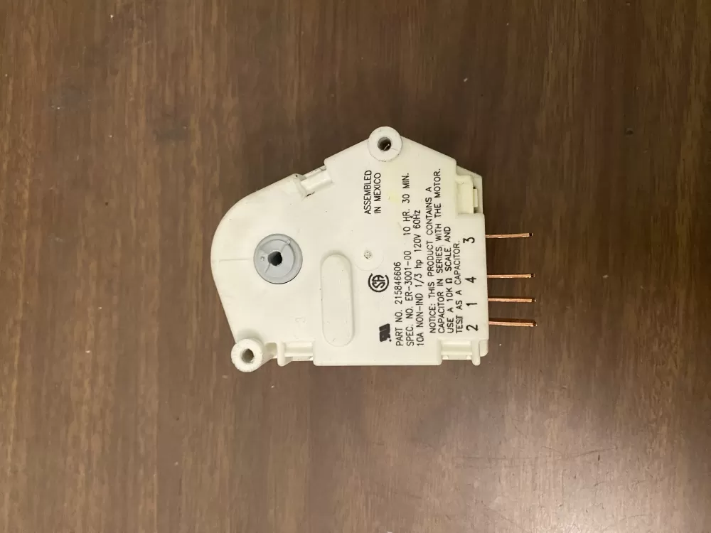 Frigidaire  Kenmore AP2111929 12762 215846602 00624728 00626234 00628510 00628518 0628510 08000559 08006054 08006992 08016919 08950148 215267800 215846605 215846606 240371001 241621501 3001671 3001701 3015909 3203657 4013391050 5300187484 5300628518 5301090474 5303203657 5303211155 5303211680 5303270622 5303275811 5303321133 5303321915 5304457327 5308006054 5308006992 624728 626234 628510 628518 8000559 8006054 8016919 8950148 C000062797 C62797 D007004112 DG187005 F000111695 G000187484 G172706 G174820 G186580 G187005 G187484 M1090167 M1090474 N8000559 R000900241 R000900764 R900241 PS423801 Refrigerator Defrost Timer
