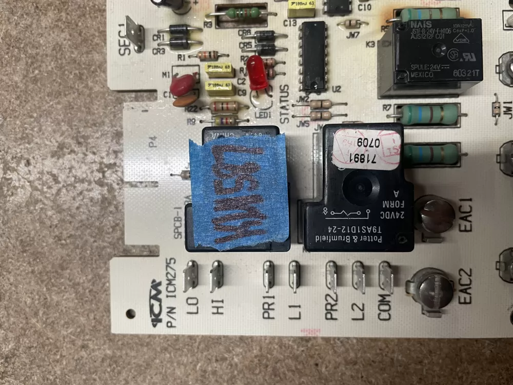 Carrier Bryant ICM275 Furnace Control Board Circuit AZ10786 | KM1587