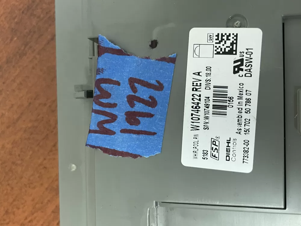 Kenmore W10732785 W10746422 Dishwasher Control Board AZ52710 | Wm1922