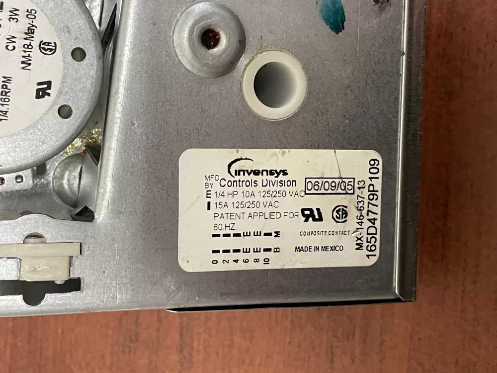 GE 165D4779P109 Dishwasher Timer AZ44005 | KM936
