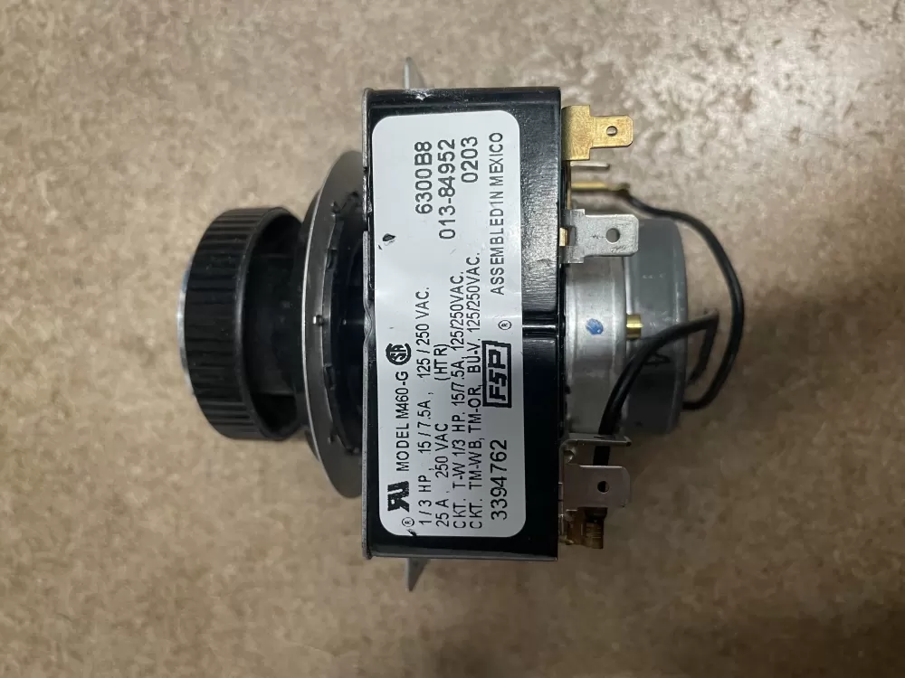 Whirlpool  KitchenAid AP6008336 3391661 3394762 WP3394762 PS11741471 Dryer Timer