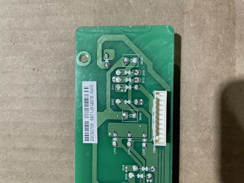 LG Kenmore 6871JB1391B Refrigerator Control Board AZ72750 | KM1637