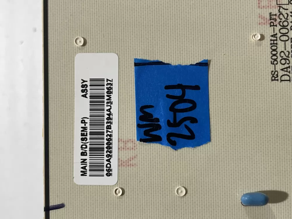Samsung DA92 00627B Refrigerator Control Board Dispenser AZ184234 | Wm2504