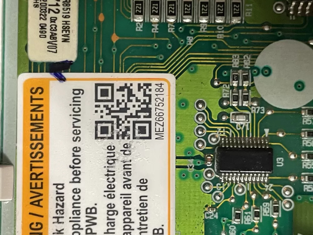 Samsung EBR85194712 Washer Display Power Control Board AZ44203 | WMV150