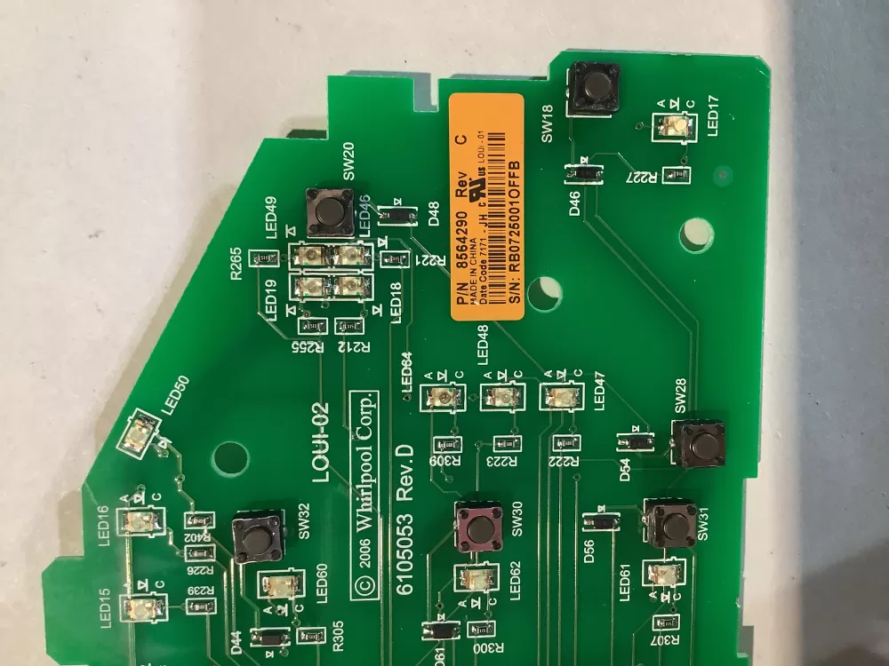 Whirlpool Maytag Kenmore 8564290 8565349 Washer Control Board AZ148336 | BG2485