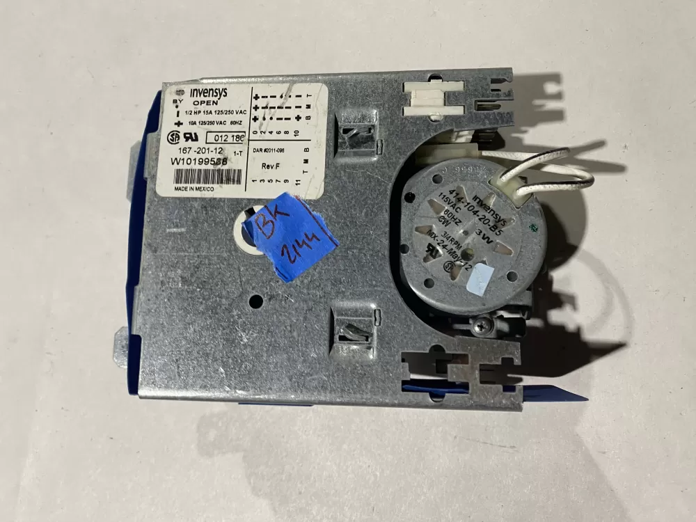 Whirlpool W10039490 W10199588 Dishwasher Magic Chef Timer AZ115445 | BK2144