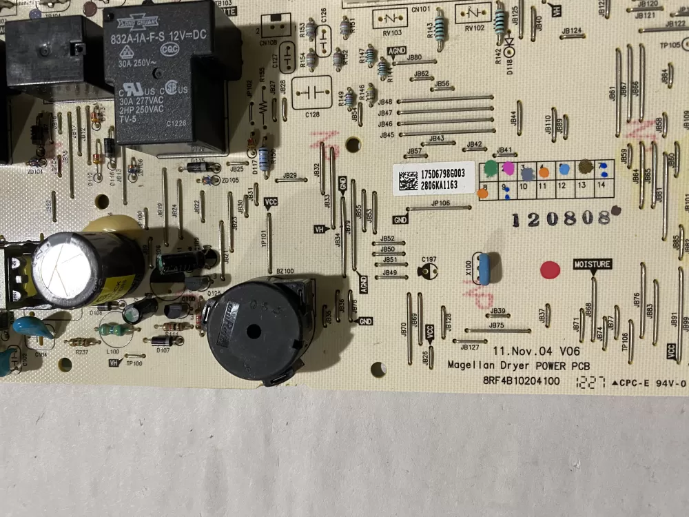 GE 175D6798G003 WE04M10008 3029211 Dryer Control Board AZ199724 | BK2789