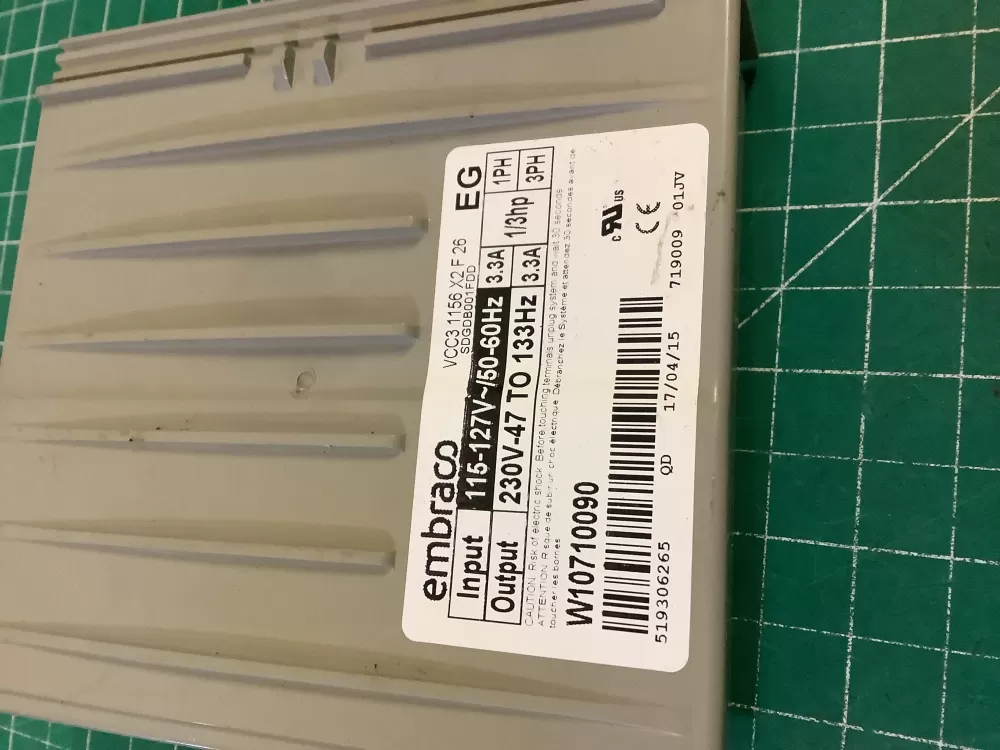 Whirlpool  Maytag  KitchenAid  Kenmore W10710090 W11087200 PS12070625 Refrigerator Control Board Inverter