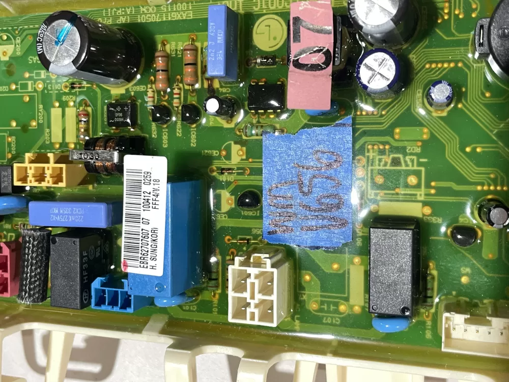 LG EBR62707607 Dryer Control Board AZ111429 | Wmv656