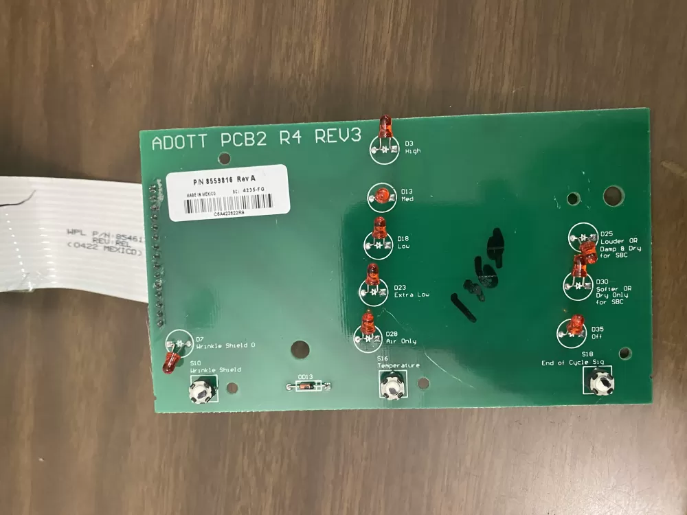 Whirlpool 8558743 8559431 Dryer Control AZ55115 | BK1929