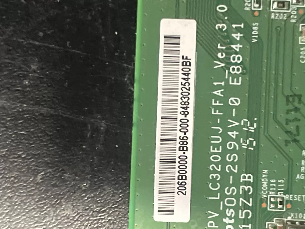 Vizio FFA1Ver 30 206B0000 B86 000 Washer Vizio Control Board AZ15335 | 770