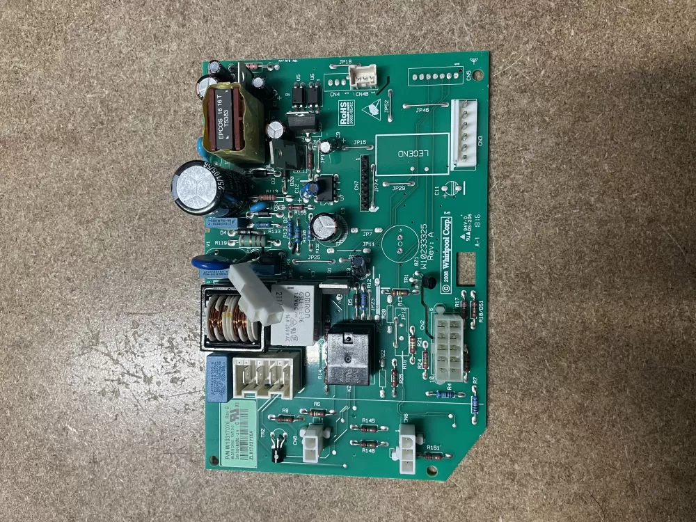 Whirlpool  KitchenAid  Kenmore  Jenn-Air AP6019378 W10205552 W10268635 W10317076 WPW10317076 PS11752684 Refrigerator Control Board