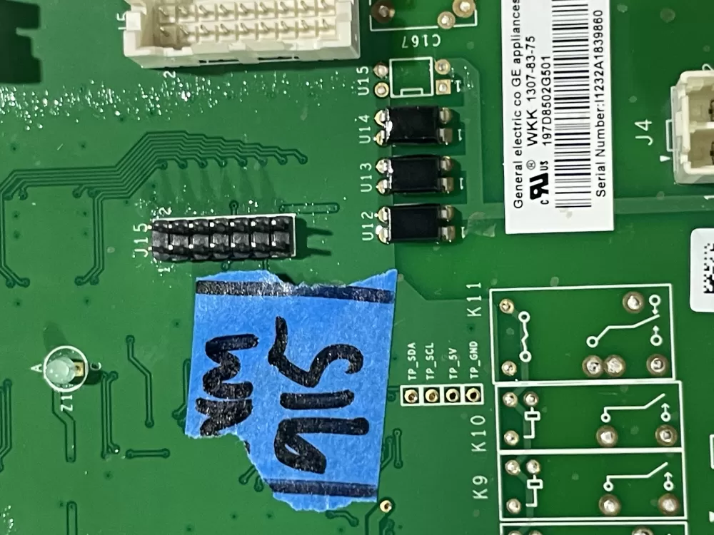 GE 197D8502G501 EBX1425P001 Refrigerator Control Board AZ152373 | Wm915