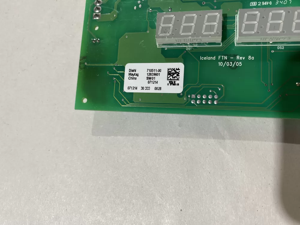 Maytag Amana 12939601 Refrigerator Control Board Dispenser AZ111431 | BK1966