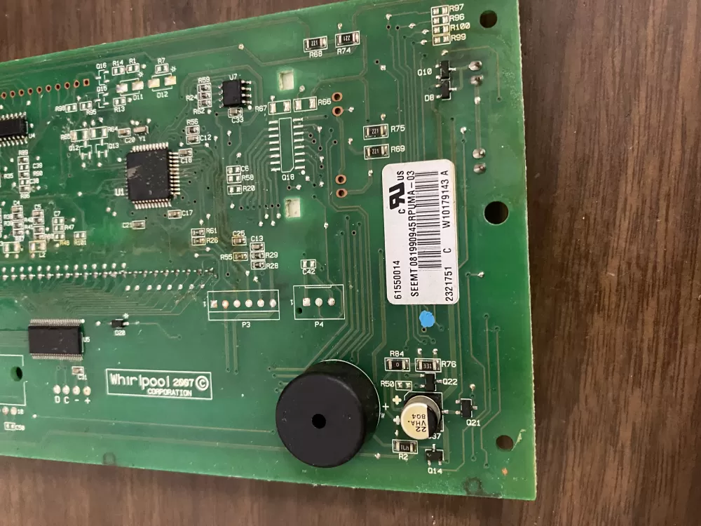 Whirlpool W10179143A Refrigerator Control Board Dispenser Panel AZ31870 | BK1676