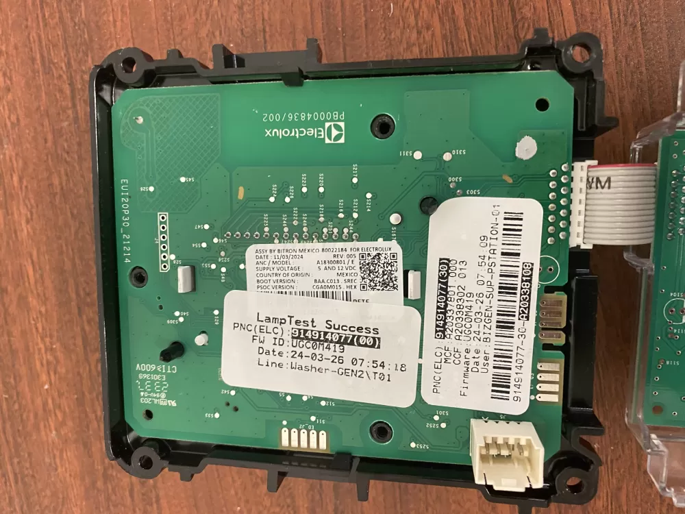 Electrolux A18990903 Washer Dryer UI Display Control Board AZ30171 | BK197