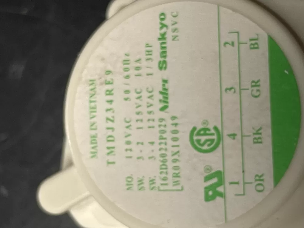 GE WR09X10049 Refrigerator Defrost Timer Control AZ12072 | 1348