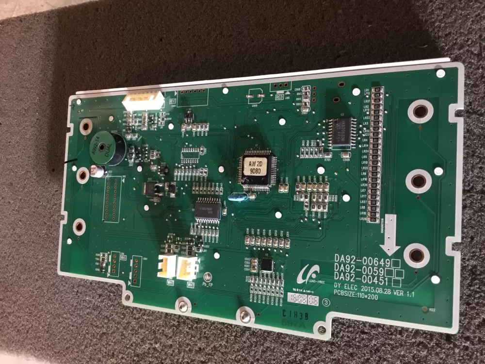 Samsung DA92 00649A Refrigerator Control Board Dispenser AZ109949 | NR509