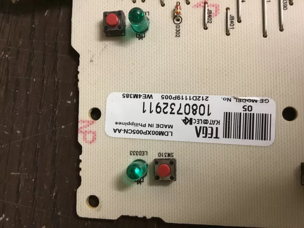 GE 212D1119P005 WE4M385 Dryer Control Board AZ14789 | NR557