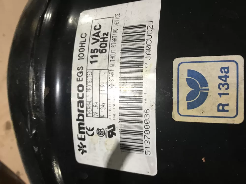Frigidaire 218894802 Refrigerator Compressor AZ97380 | Sl78