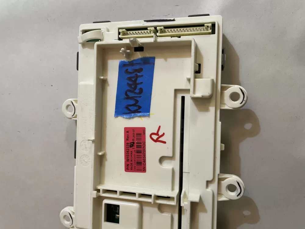 Whirlpool W10352339 Washer Control AZ148801 | KM2448