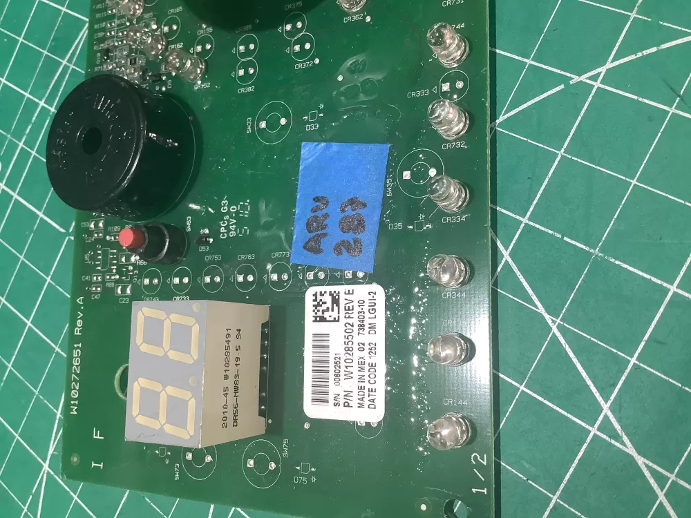 Whirlpool W10272651 W10285502 Washer UI Control Board AZ176379 | ARV287