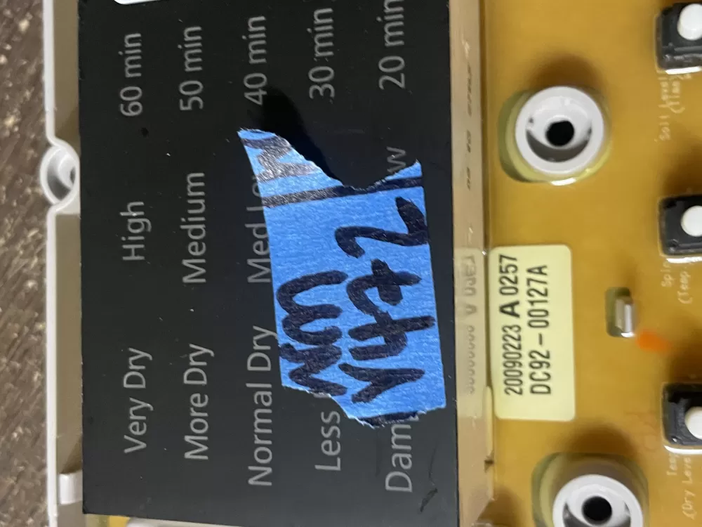 Samsung DC92 00127A Dryer Control Board AZ58056 | Wmv472