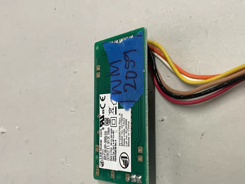 Whirlpool W10306786 Refrigerator LED Inverter Board Box AZ221242 | Wm2059